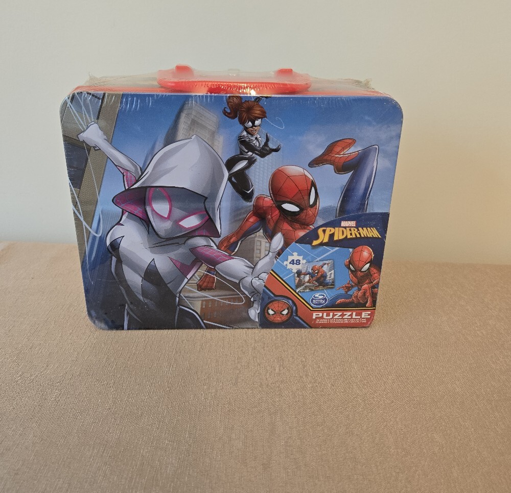 Marvel Spider-Man 48 Piece Puzzle in Tin Lunch Box New Sealed Spin Master